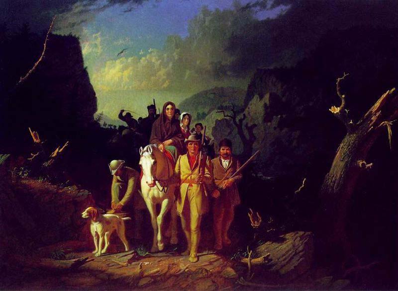 George Caleb Bingham Daniel Boone Escorting Settlers through the Cumberland Gap Sweden oil painting art